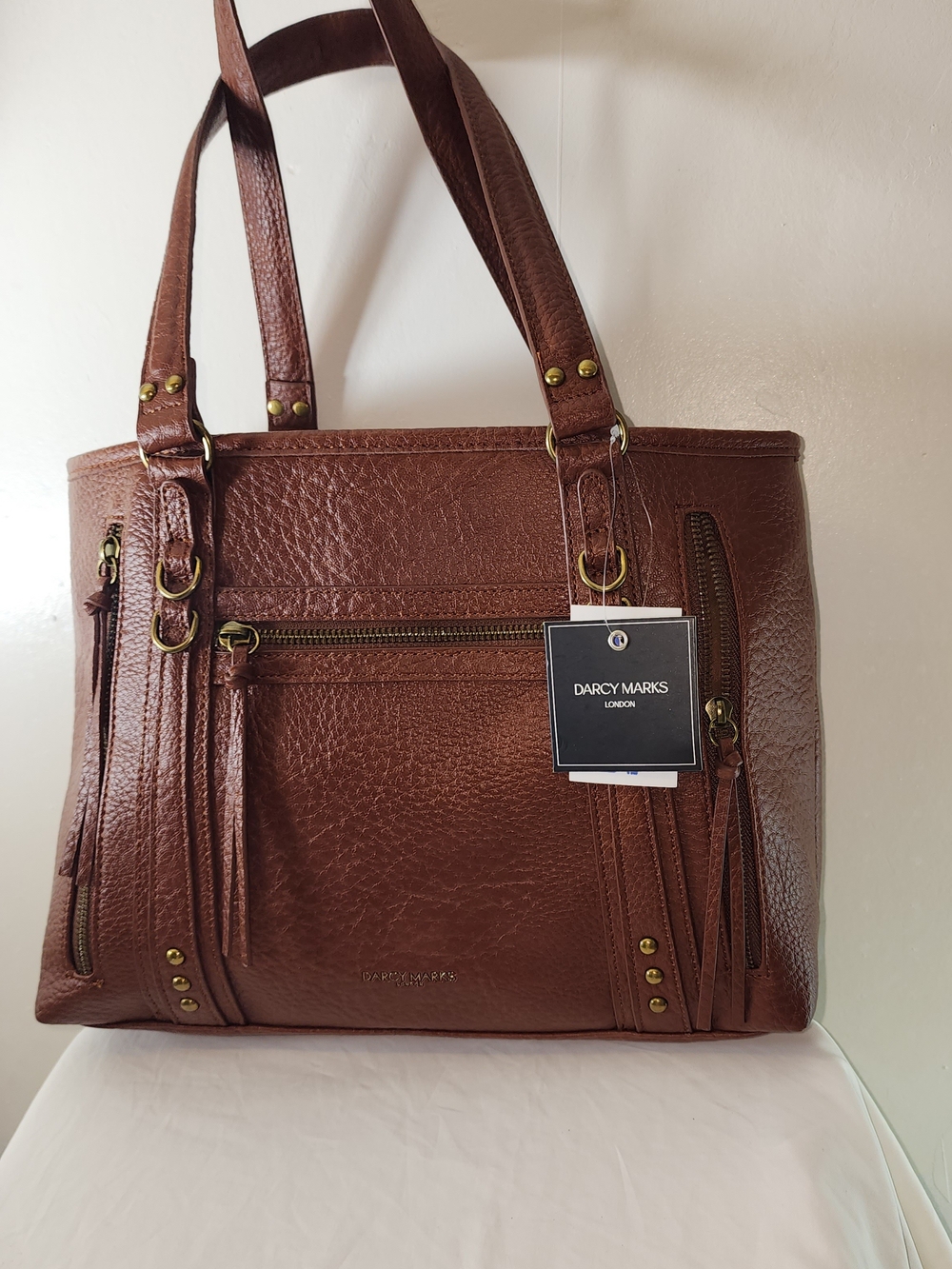 Darcy Marks London Brown Leather Tote Bag